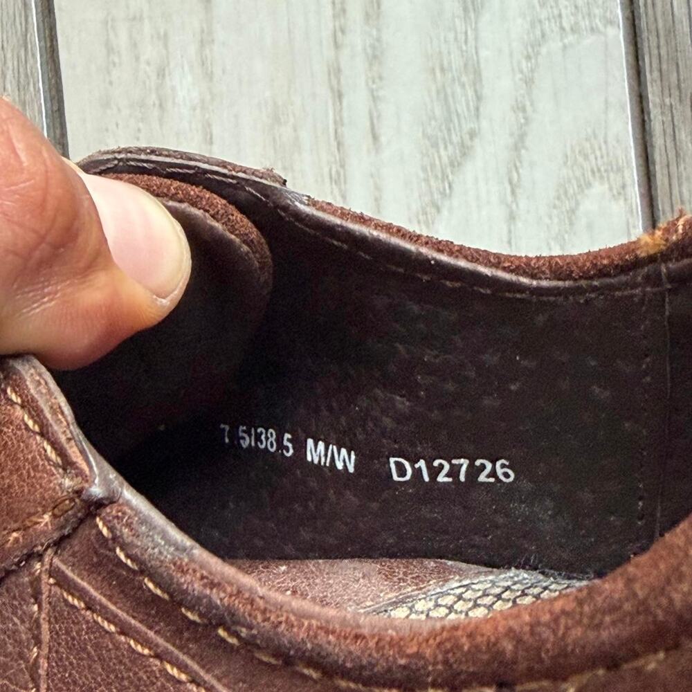 Born Brown Leather & Suede Lace-Up Shoes - Picture 7 of 7